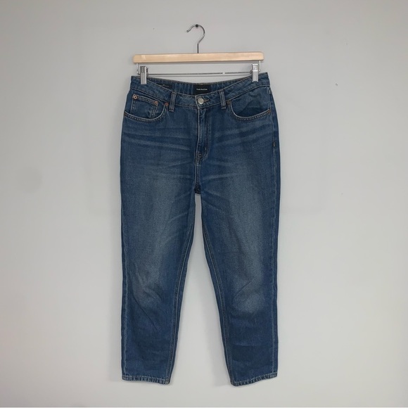 Frank & Oak Jeans Women’s Size 28 Indigo Denim Relaxed Straight Leg Ankle Billie - Picture 2 of 10